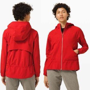 Lululemon Pack It Up Rain Jacket in Red ❤️